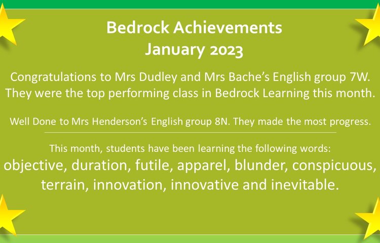 Image of Bedrock Congratulations - January 2023