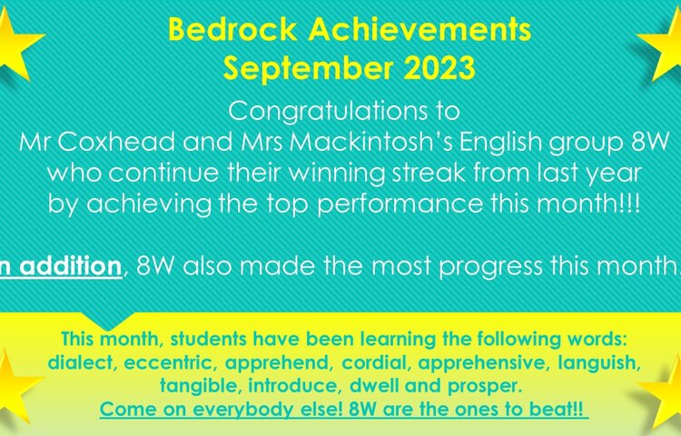 Image of Bedrock Achievements - September 2023