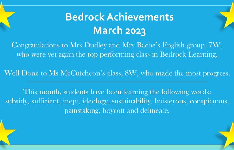 Image of Bedrock Congratulations - March 2023